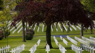 Headstones at Lorraine American Cemetery