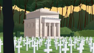 Vintage poster of Brookwood American Cemetery